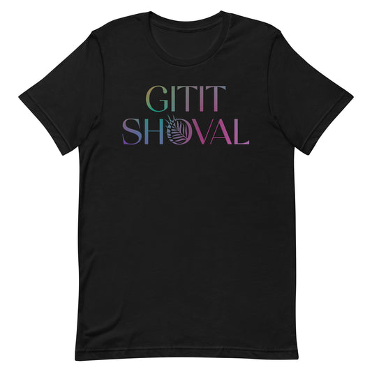 Gitit Shoval Floral Logotype Gradient Unisex t-shirt