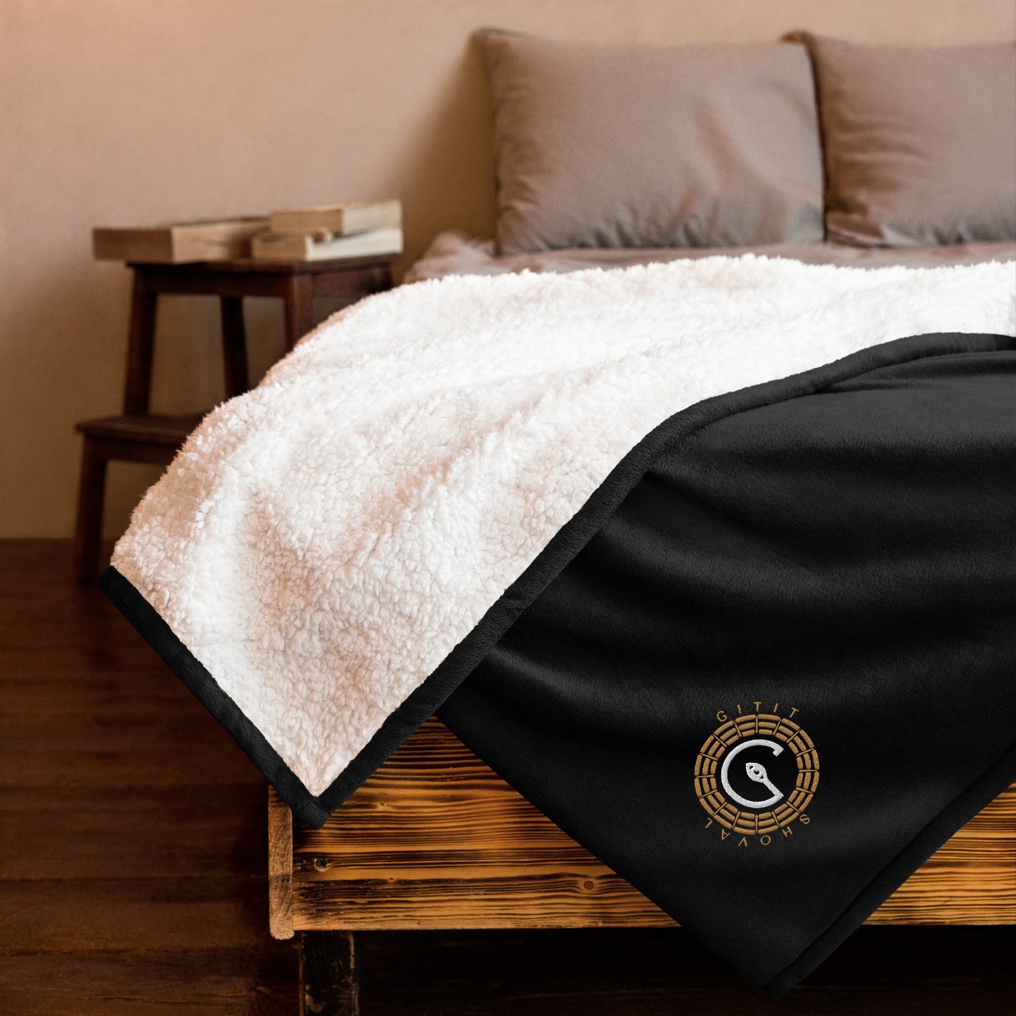 Gitit Shoval Logo Premium Sherpa Blanket